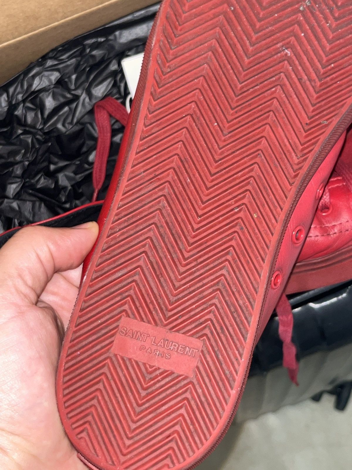 Saint Laurent Paris Great Sneakers by Saint Laurent Size US 13 / EU 46 - 6 Thumbnail