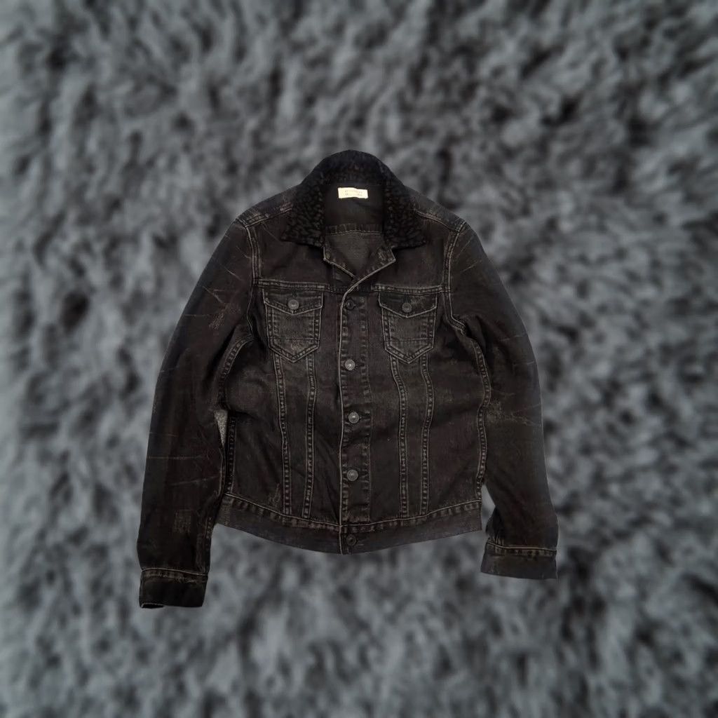 Allsaints VINTAGE Allsaints donlington Distressed Denim Jacket Black Size US S / EU 44-46 / 1 - 1 Thumbnail