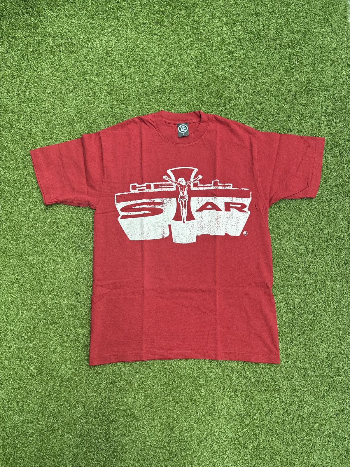 HELLSTAR Hellstar Studios Jesus Emblem T-Shirt Red Size US M / EU 48-50 / 2 - 1 Thumbnail