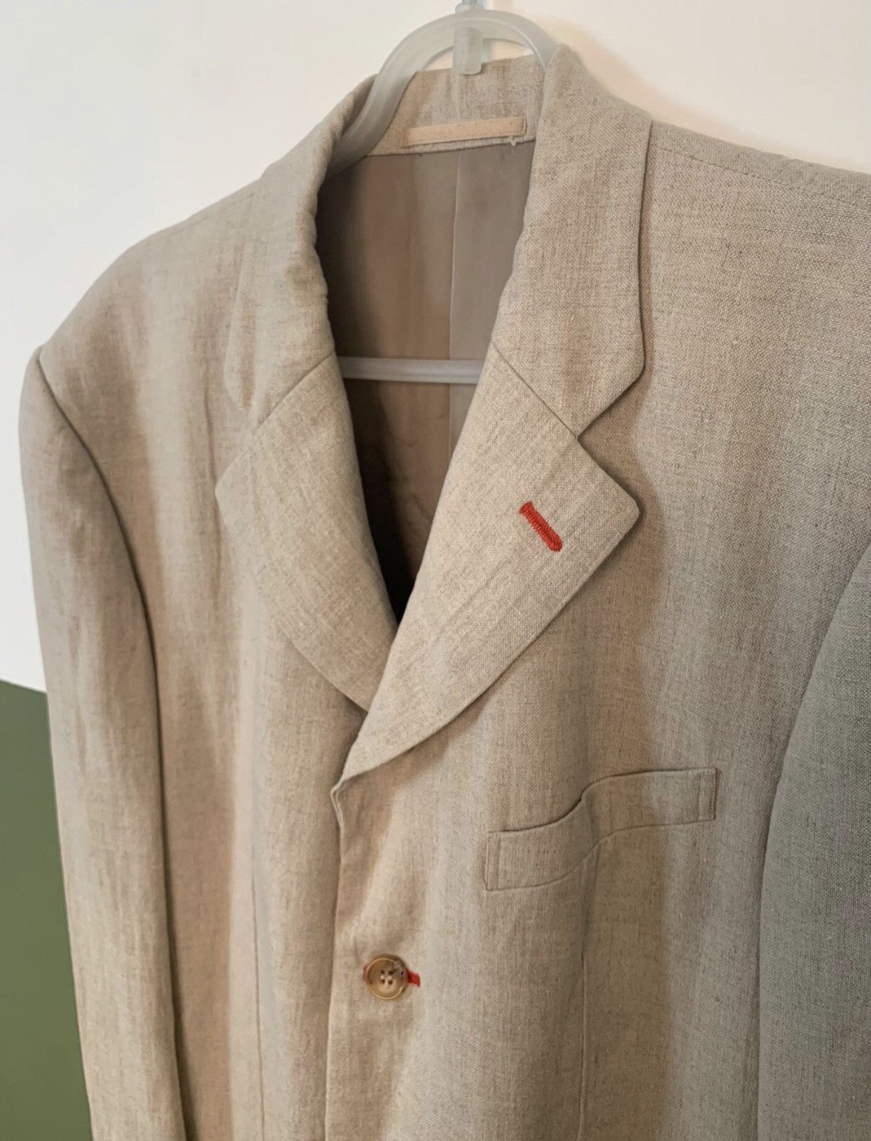 Comme des Garcons Linen red line suit jacket 2412-Nextarrow Size S / US 4 / IT 40 - 3 Thumbnail