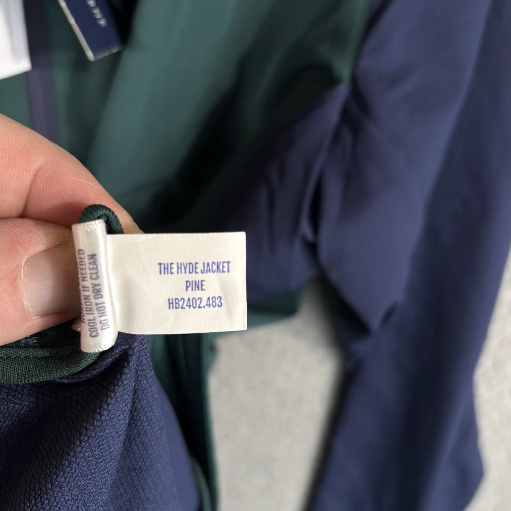 Rains NEW Holderness & Bourne Hyde Golf Jacket Mens XL Green Navy Lightweight Rain Zip Size US XL / EU 56 / 4 - 6 Thumbnail