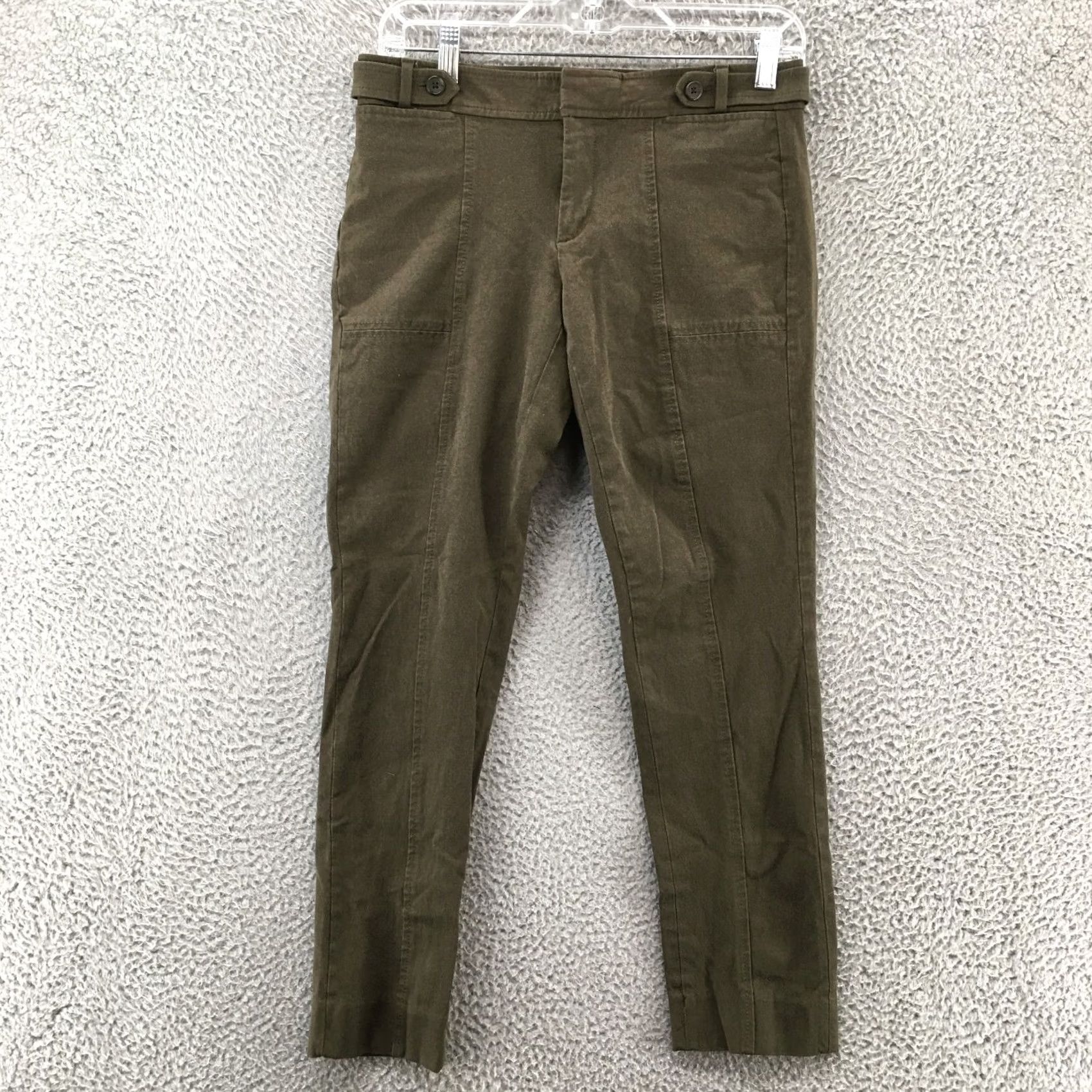 Banana Republic Banana Republic Sloan Skinny Chino Pants Womens 4 Green Cotton Blend Low Rise Chino Pants Regular Womens Green 90s Classic Mens Girls Size 27" / US 4 / IT 40 - 2 Thumbnail