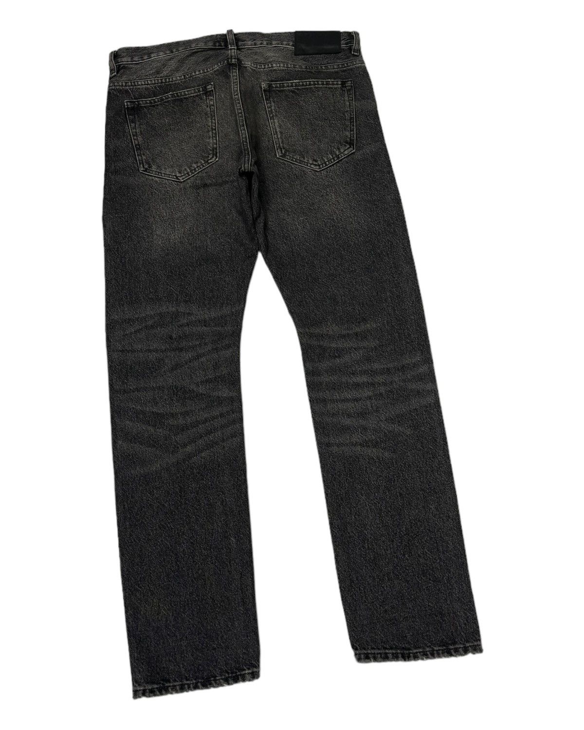 If Six Was Nine Vintage &Denim Charcoal Black Distressed Denim Jeans Size US 34 / EU 50 - 8 Thumbnail