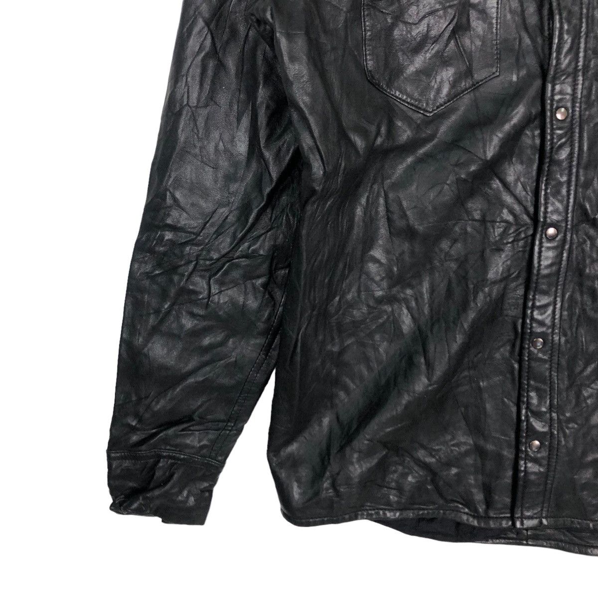 Japanese Brand VINTAGE SOFT LEATHER JACKET SFODERATO SHIRTS JACKET Size US M / EU 48-50 / 2 - 3 Thumbnail