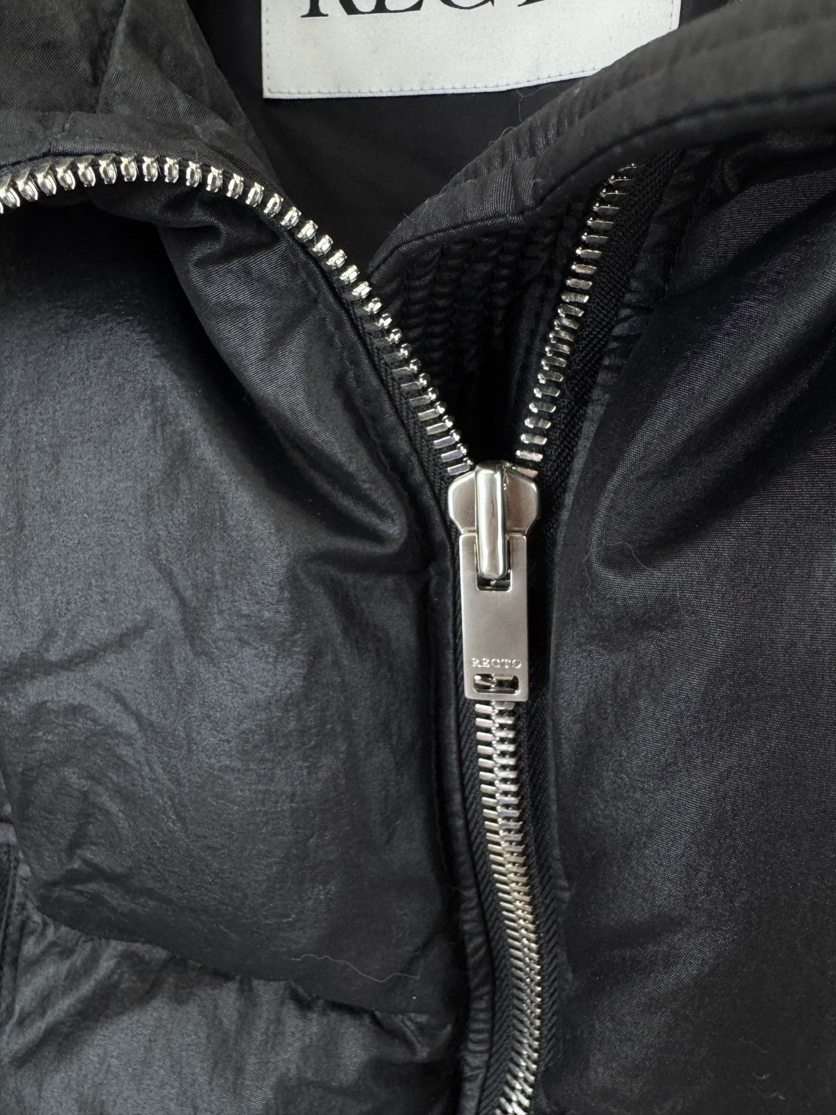RECTO Recto Black Shining Down Jacket (w/ tags) Size US XL / EU 56 / 4 - 3 Thumbnail