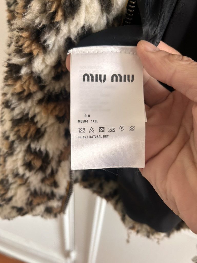 Miu Miu Miu Miu Fleece Jacket, Sz 38 - Animal Leopard Print Size XS / US 0-2 / IT 36-38 - 11 Thumbnail