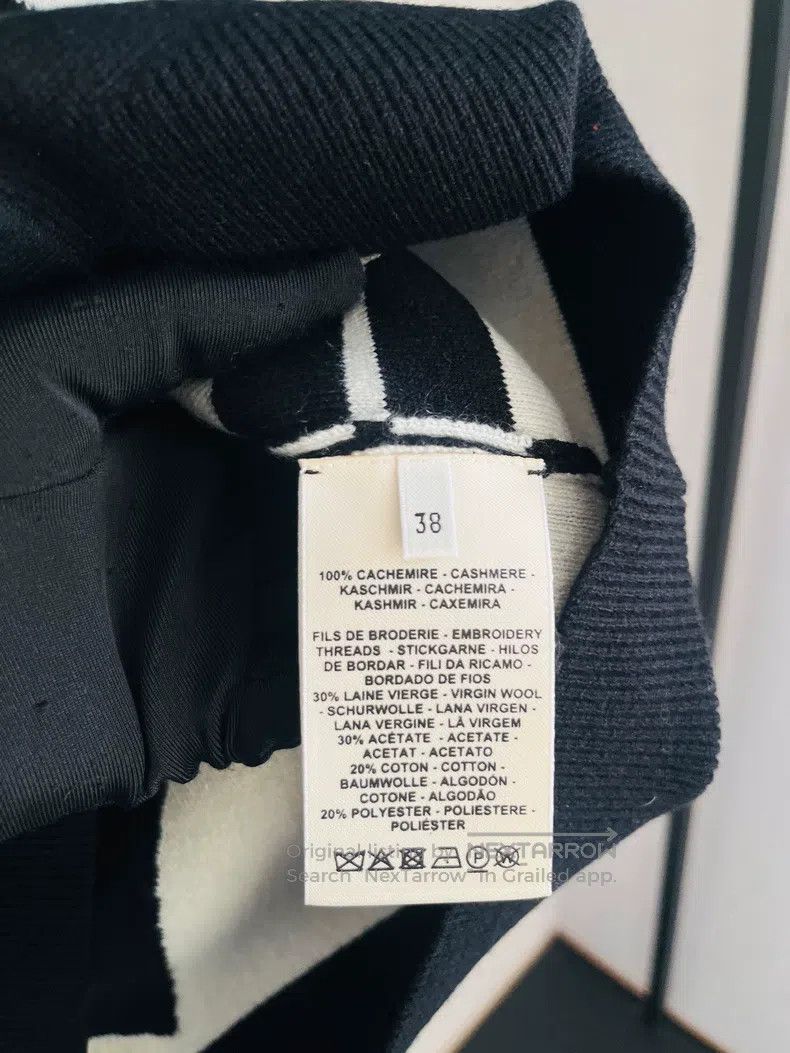 Hermes Hermes Black Floral Cashmere Knit Jacket Size XS / US 0-2 / IT 36-38 - 5 Thumbnail
