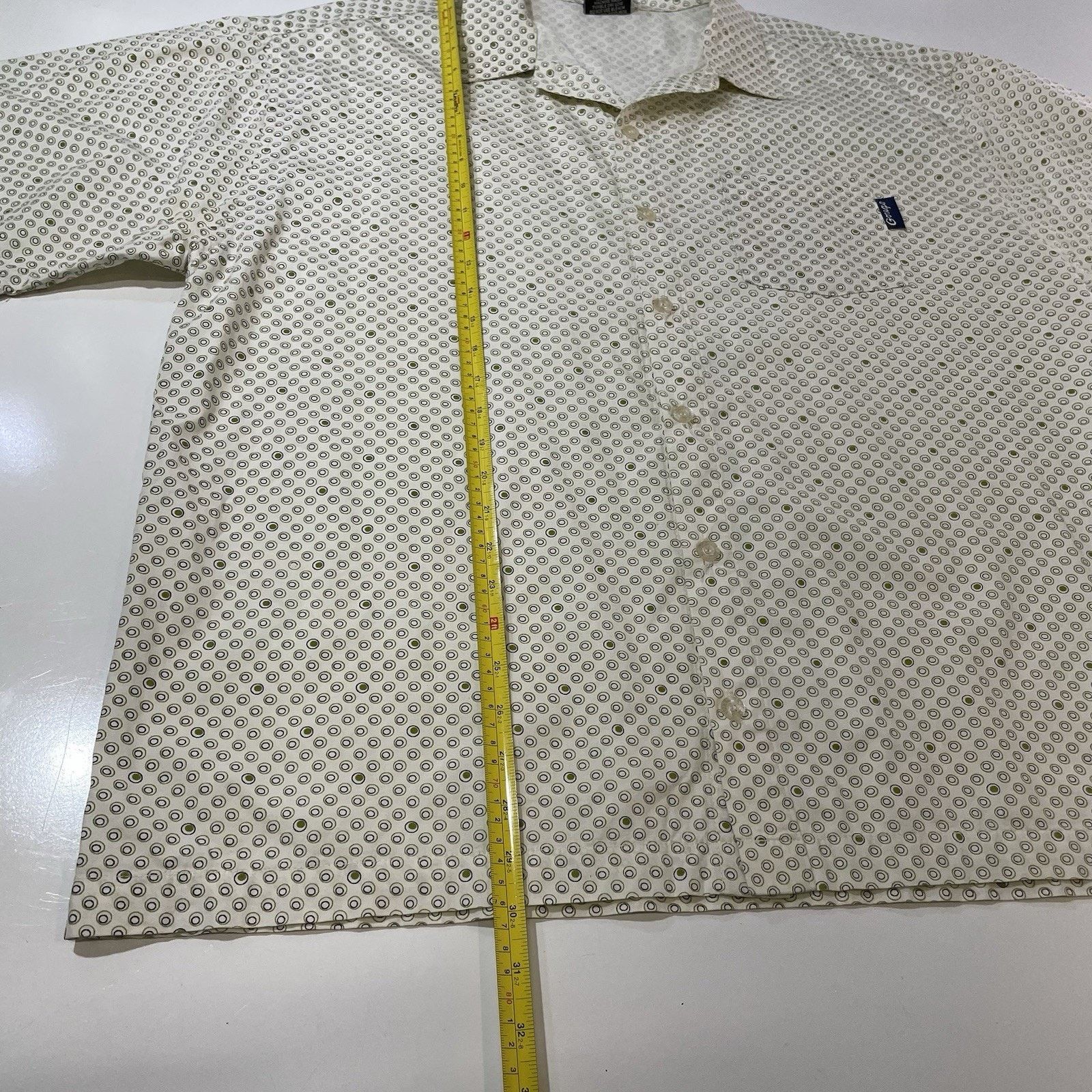 Scotch & Soda VTG 80s 90s Club Shirt Mens XL Baggy Fit Green Circles Skate Size US XL / EU 56 / 4 - 5 Thumbnail