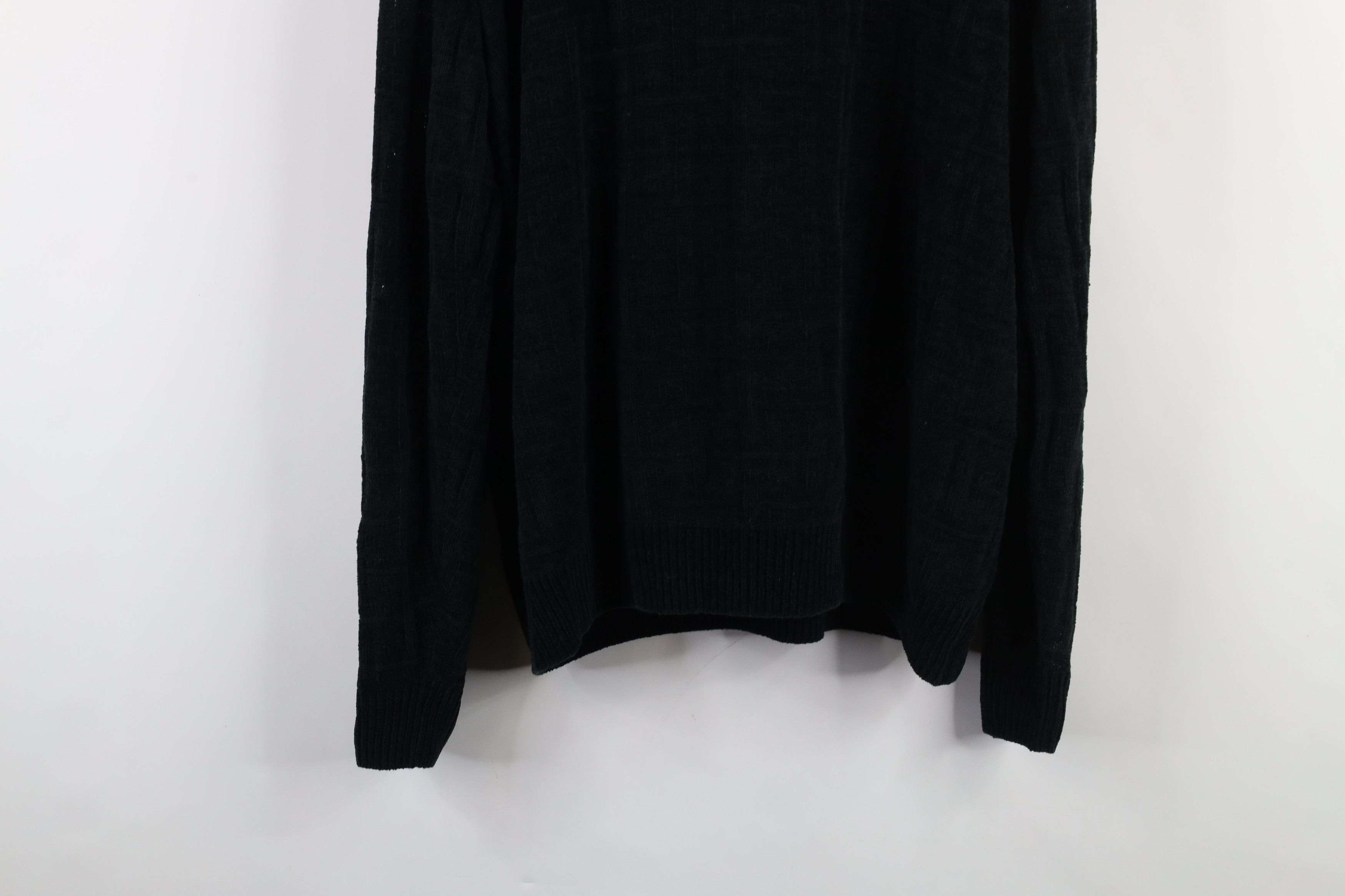 Vintage Vintage 90s Streetwear Cross Weave Thin Knit Fleece Sweater Size US L / EU 52-54 / 3 - 10 Thumbnail