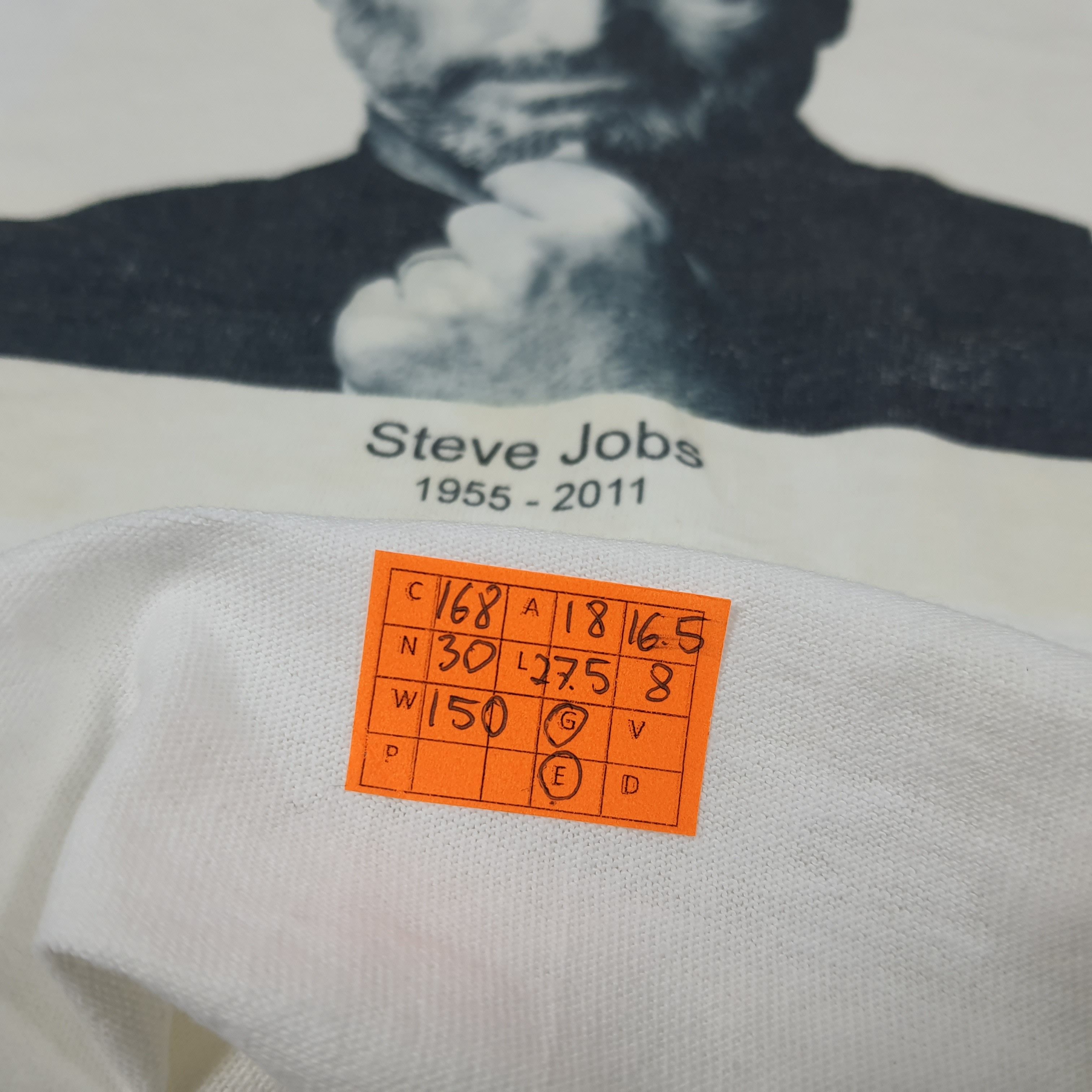 Apple × Vintage Vintage RIP Steve Jobs Apple Product Founder T-shirt Size US S / EU 44-46 / 1 - 6 Thumbnail