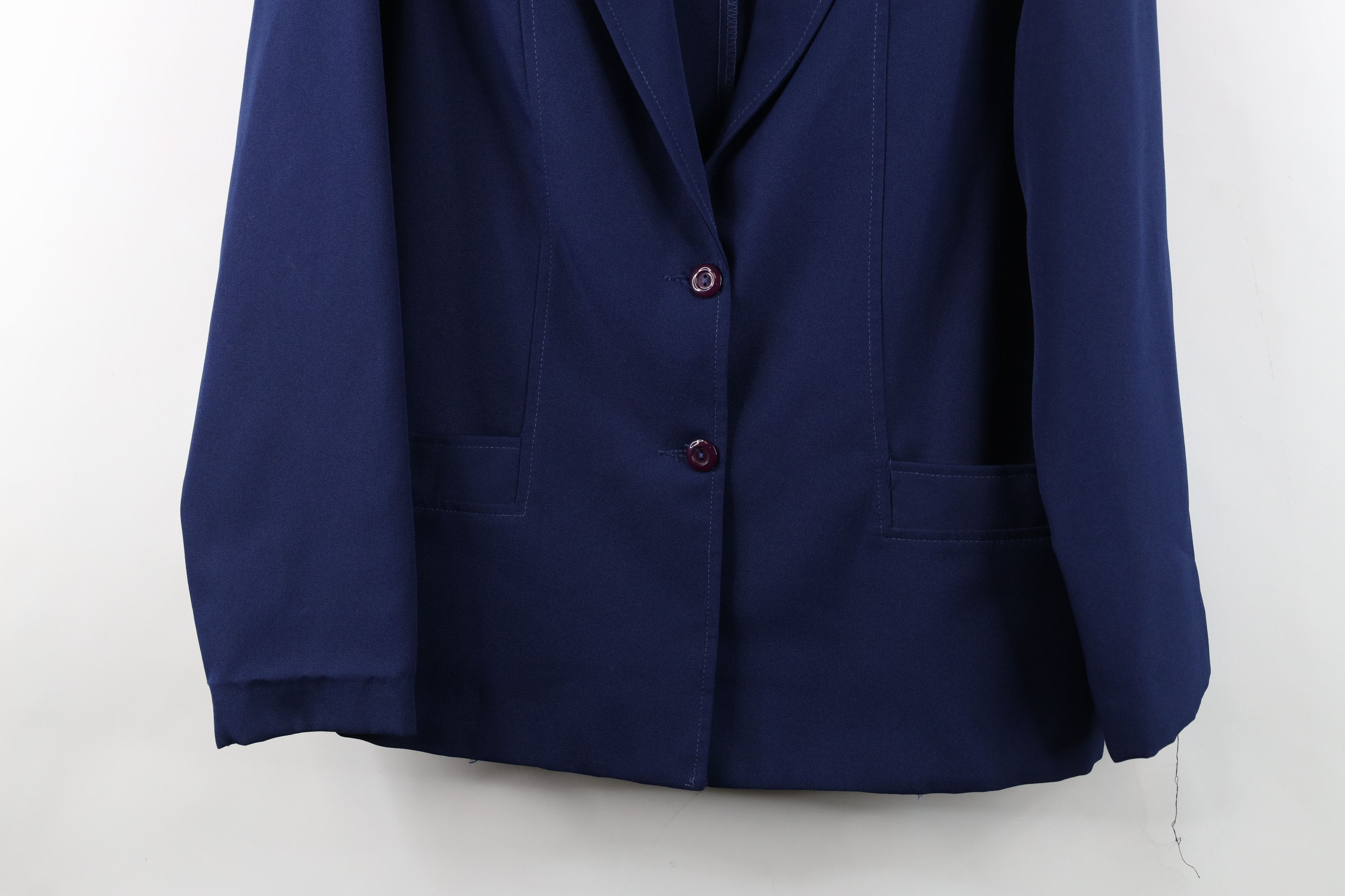 Vintage Vintage 70s Streetwear Suit Coat Blazer Jacket Navy Blue USA Size XXL / US 16-18 / IT 52-54 - 3 Thumbnail
