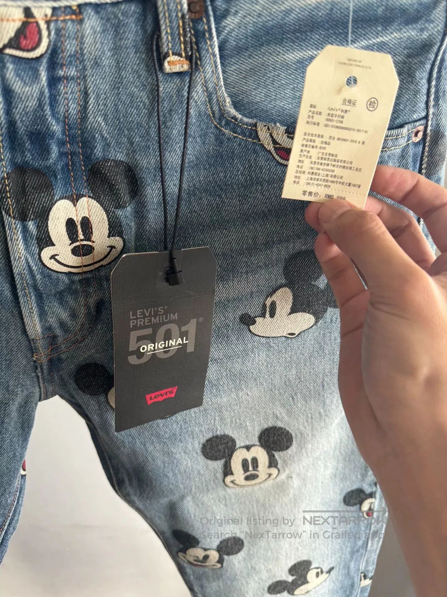 Levi's Levi's Disney Mickey Collaboration Jeans. Size US 32 / EU 48 - 3 Thumbnail