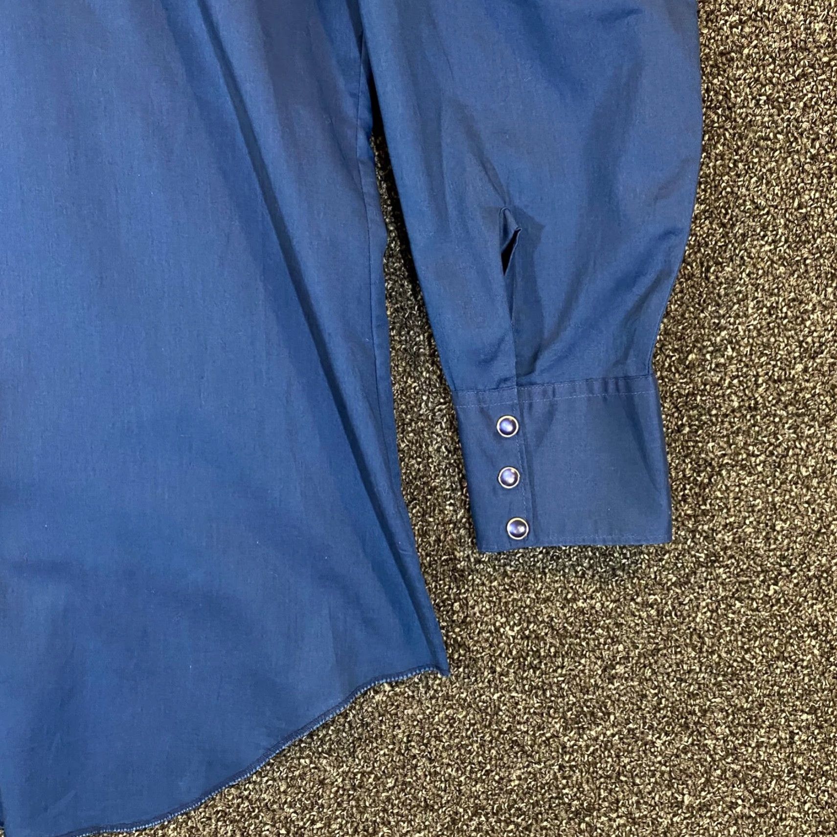 Vintage VINTAGE H Bar C Men’s Western Shirt Long Sleeve 16.5 Blue Pearl Snap California Rancher Casual Size US L / EU 52-54 / 3 - 4 Thumbnail