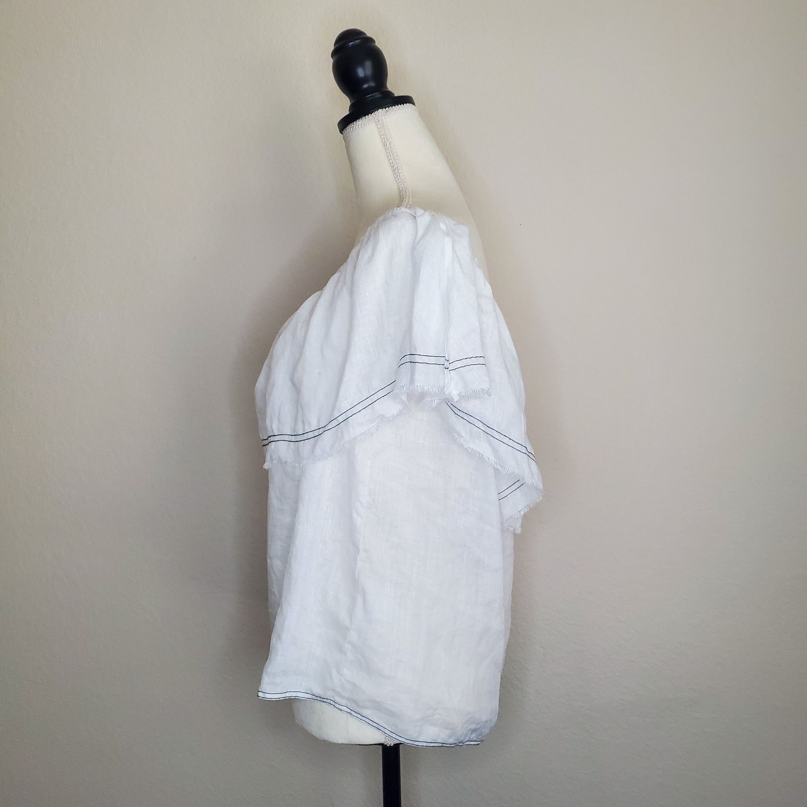 Other One State White Off Shoulder Top Large Size L / US 10 / IT 46 - 5 Thumbnail