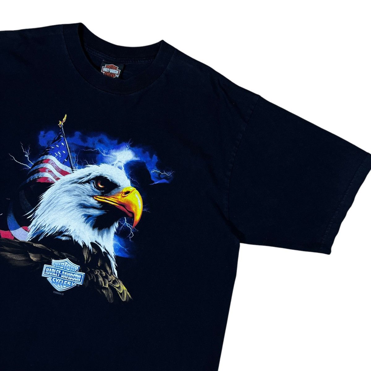 Vintage RARE AMERICAN EAGLE LIGHTNING HARLEY DAVIDSON Size US XL / EU 56 / 4 - 2 Thumbnail