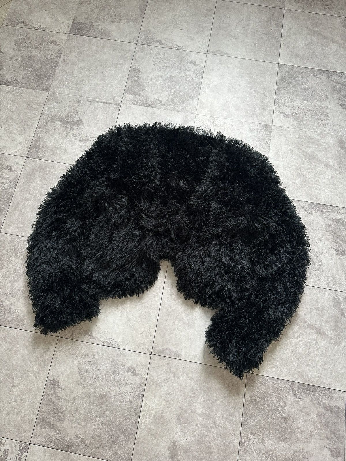 Opium Fuzzy Cropped Knit Cardigan Rick Owens Style Jacket