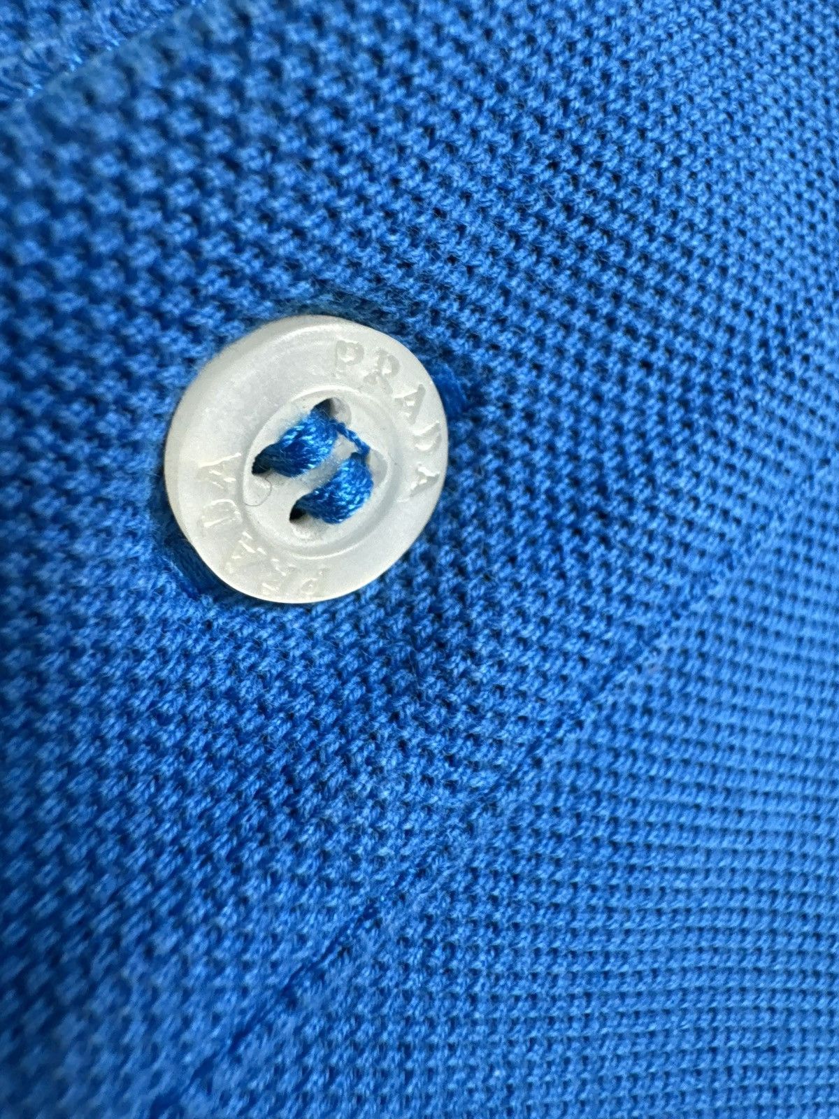 Prada Prada Red Tab Blue Luxury Polo Shirt Vintage Size US S / EU 44-46 / 1 - 4 Thumbnail