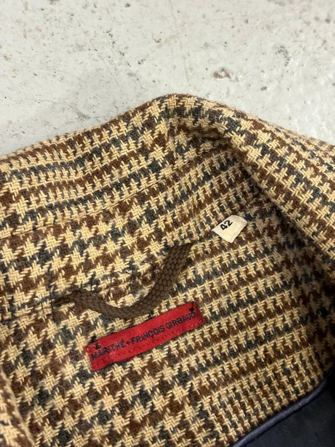 Marithe + Francois Girbaud 2000s Marithé + François Girbaud Beige Wool Tartan Long Coat Size US S / EU 44-46 / 1 - 8 Thumbnail