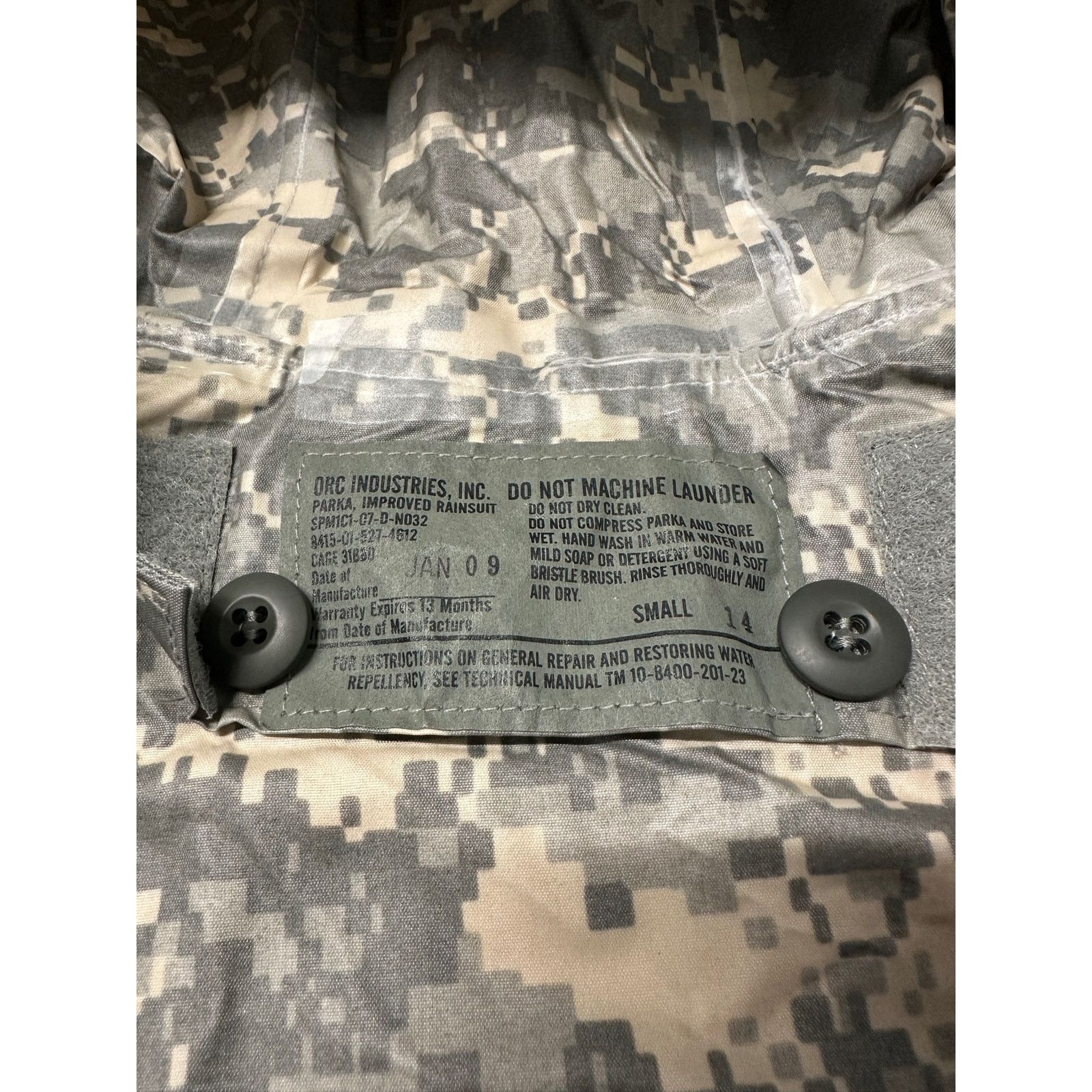 Other Military Mens Rain Jacket Parka Small Size US S / EU 44-46 / 1 - 4 Thumbnail