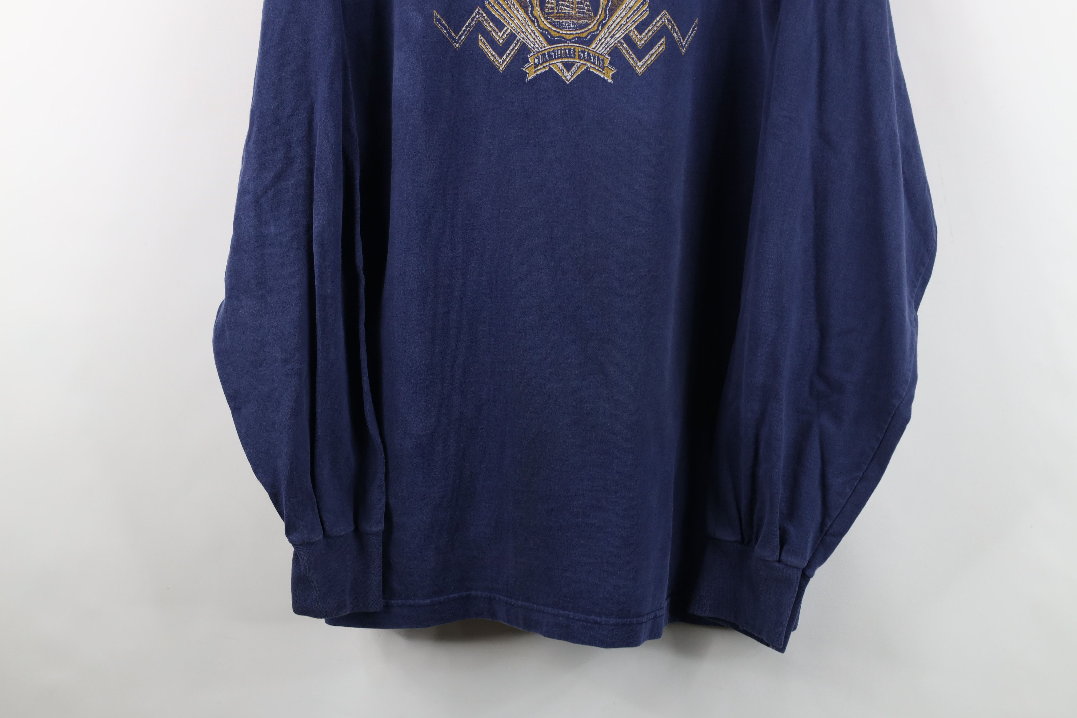 Vintage Vintage 90s Streetwear Mock Neck Long Sleeve T-Shirt USA Size US XL / EU 56 / 4 - 3 Thumbnail