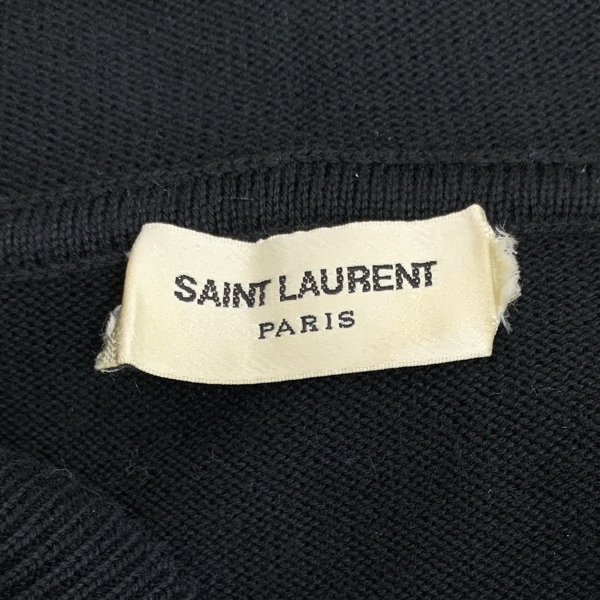 Saint Laurent Paris HW0427 Yves Saint laurent black beaded cotton hoodie Size M / US 6-8 / IT 42-44 - 6 Thumbnail