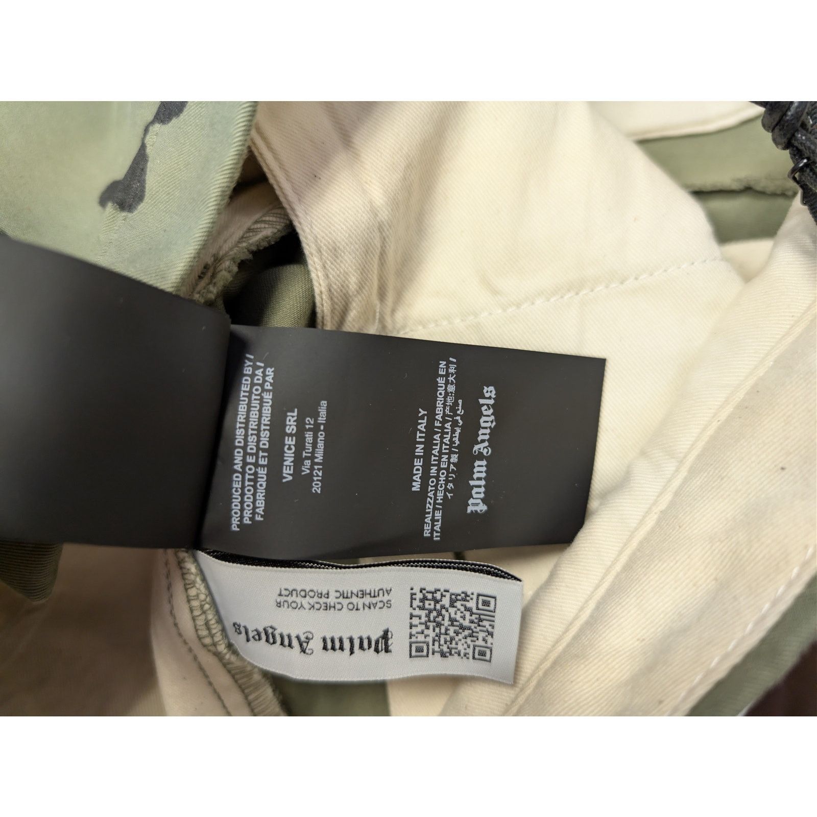 Palm Angels o1rshd1 Seasonal Logo Chino Pants in Military / Black Size US 34 / EU 50 - 20 Thumbnail