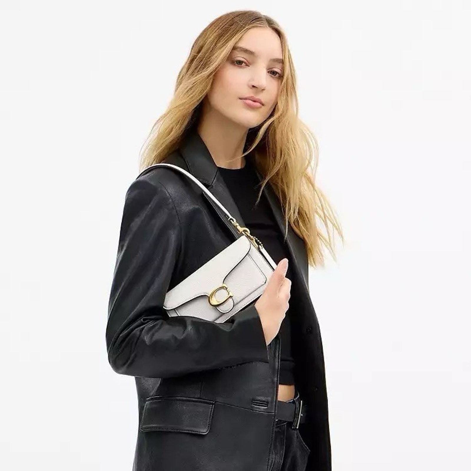 Coach NWT Coach CY201 Tabby Shoulder Bag 20 leather brass chalk Size ONE SIZE - 7 Thumbnail