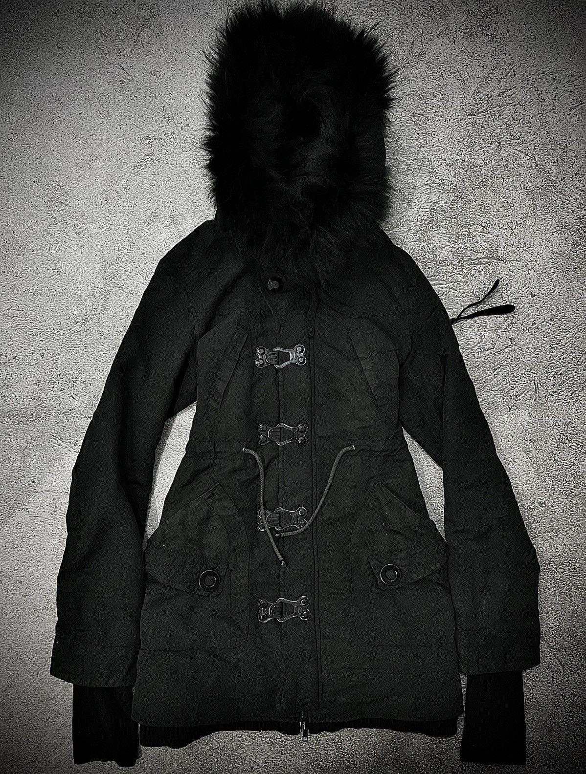 SLY 2000s SLY Racoon Bondage Fur Jacket LGB Fur jacket Style Size US M / EU 48-50 / 2 - 3 Thumbnail