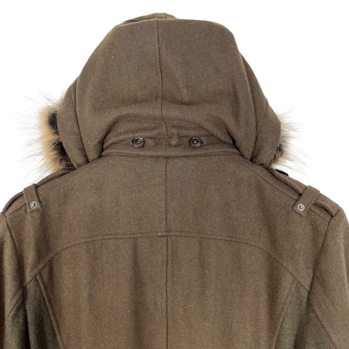 Designer × Japanese Brand Japanese Brand PPFM Detachable Furs Hoodie Women Wool Jacket Size M / US 6-8 / IT 42-44 - 11 Thumbnail