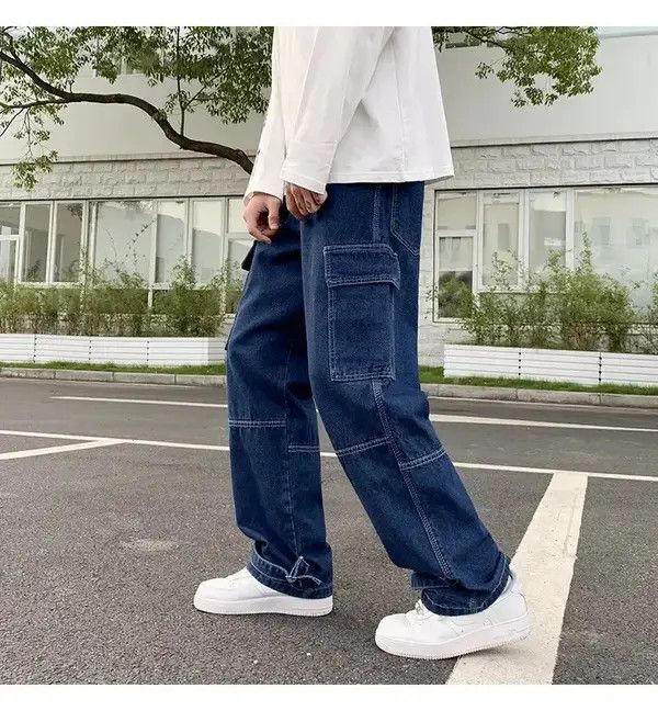 VIBE Skateboard Baggy Carpenter Denim Jeans Cargo y2k Size US 34 / EU 50 - 8 Thumbnail