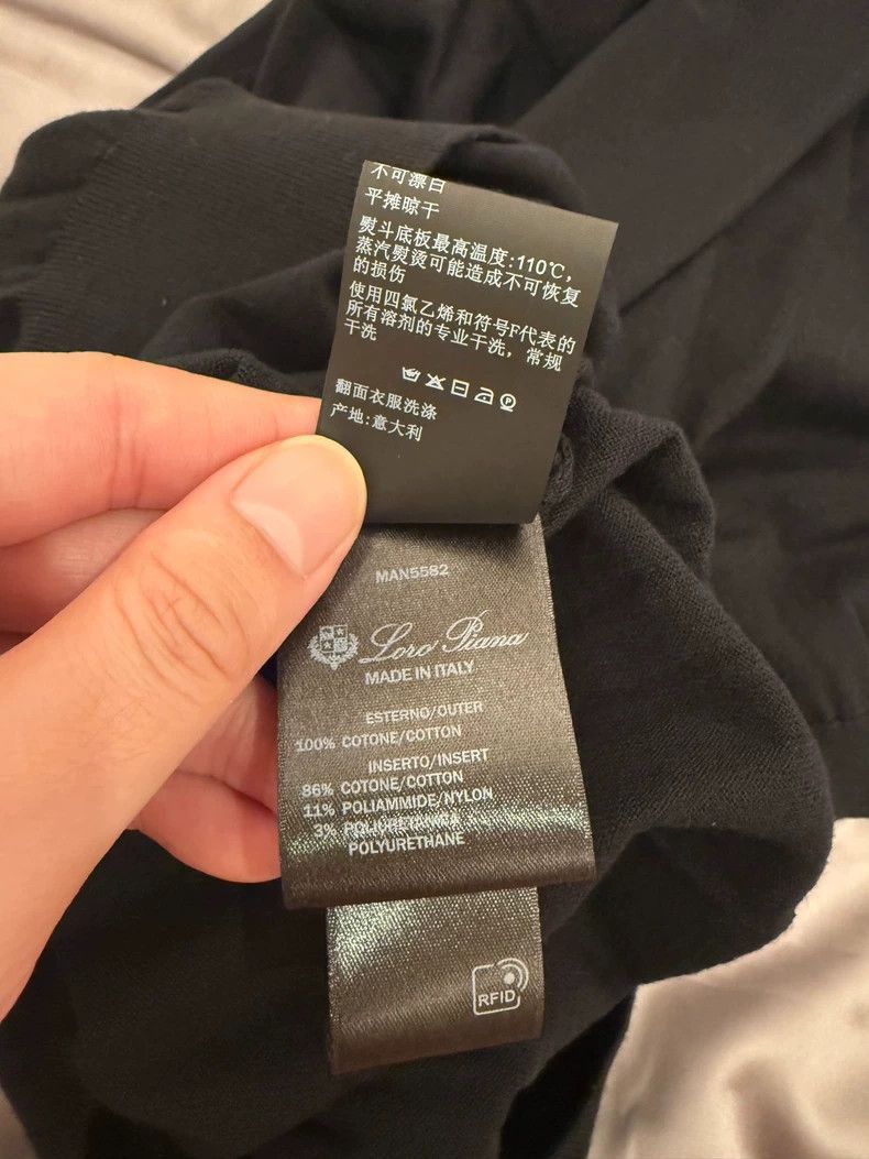 Loro Piana Loro Piana Black Silk Yarn Polo Shirt- Size US L / EU 52-54 / 3 - 4 Thumbnail