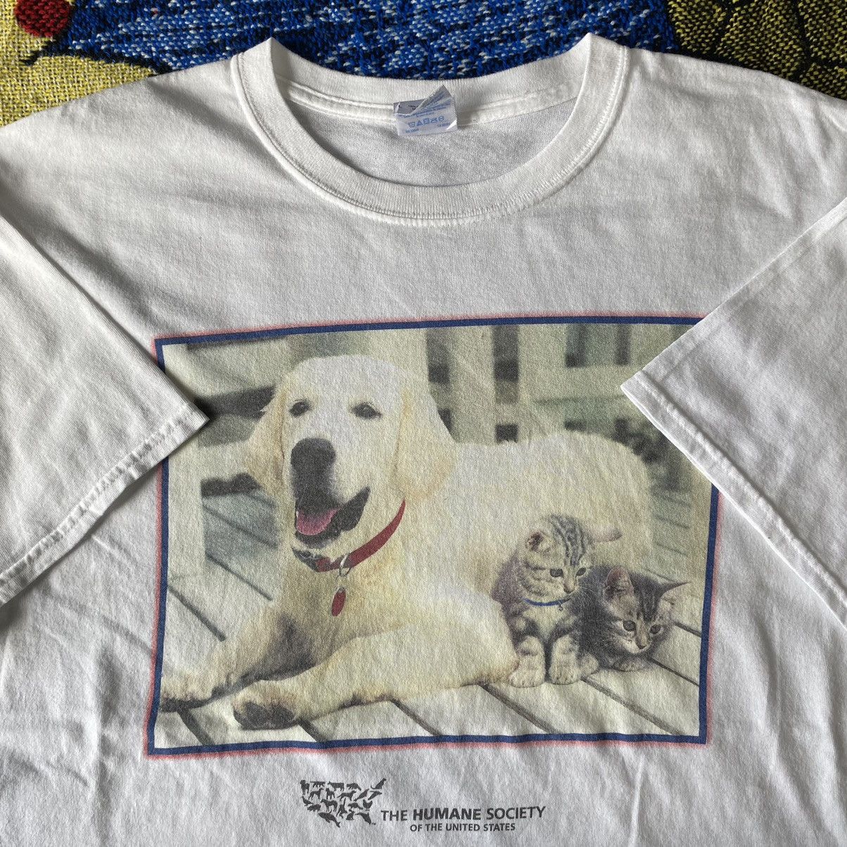 Japanese Brand Vintage Dog And Cat T Shirt Size US L / EU 52-54 / 3 - 1 Thumbnail