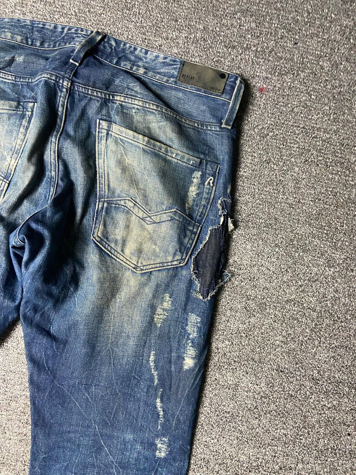 Replay REPLAY Distressed Denim Ripped Jeans (141) Size US 35 - 3 Thumbnail