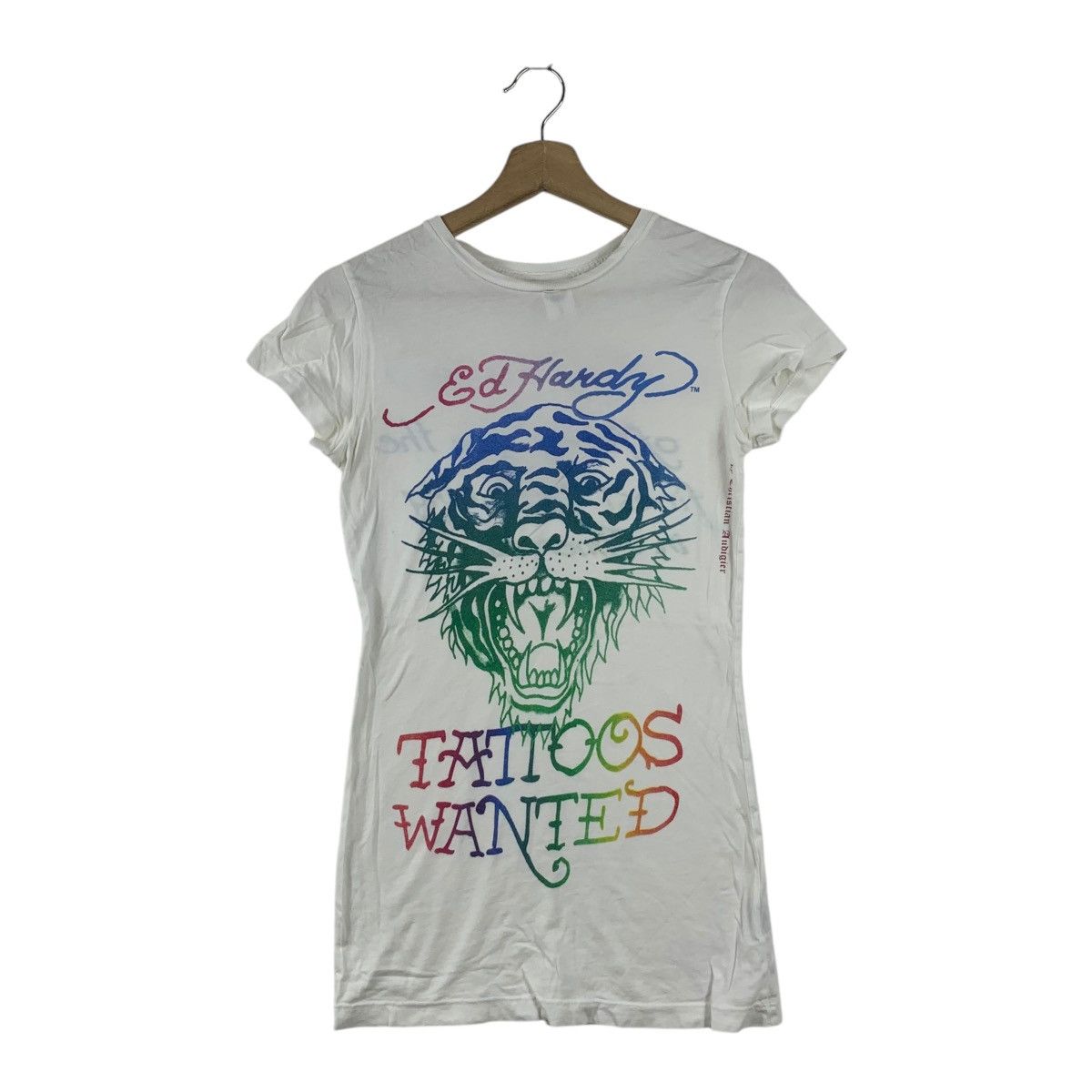 Ed Hardy ED HARDY CHRISTIAN AUDIGIER Tattoos Wanted Tee Shirt Top Size S / US 4 / IT 40 - 1 Thumbnail