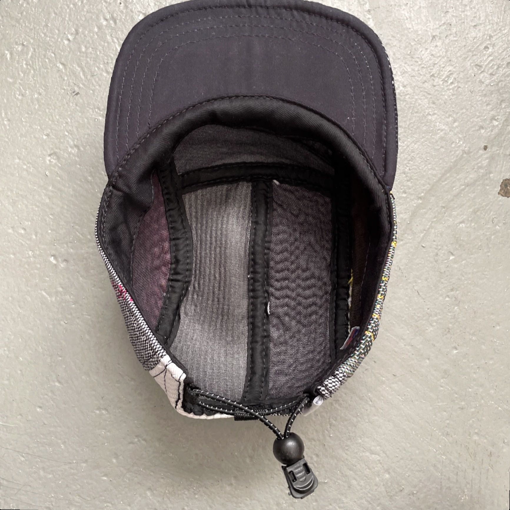 Byborre BYBORRE 5-Panel Patchwork Thick Fabric Camp Cap Made In USA Unisex Adults One Size Multicolor USA Designer Pattern Handcrafted Textile Cap Size ONE SIZE - 8 Thumbnail