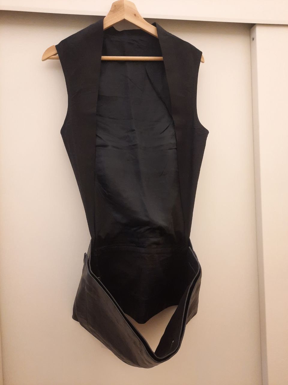 Rick Owens SS12 Naska Leather Patch Cutout Money Bely Vest Tank Size US S / EU 44-46 / 1 - 4 Thumbnail