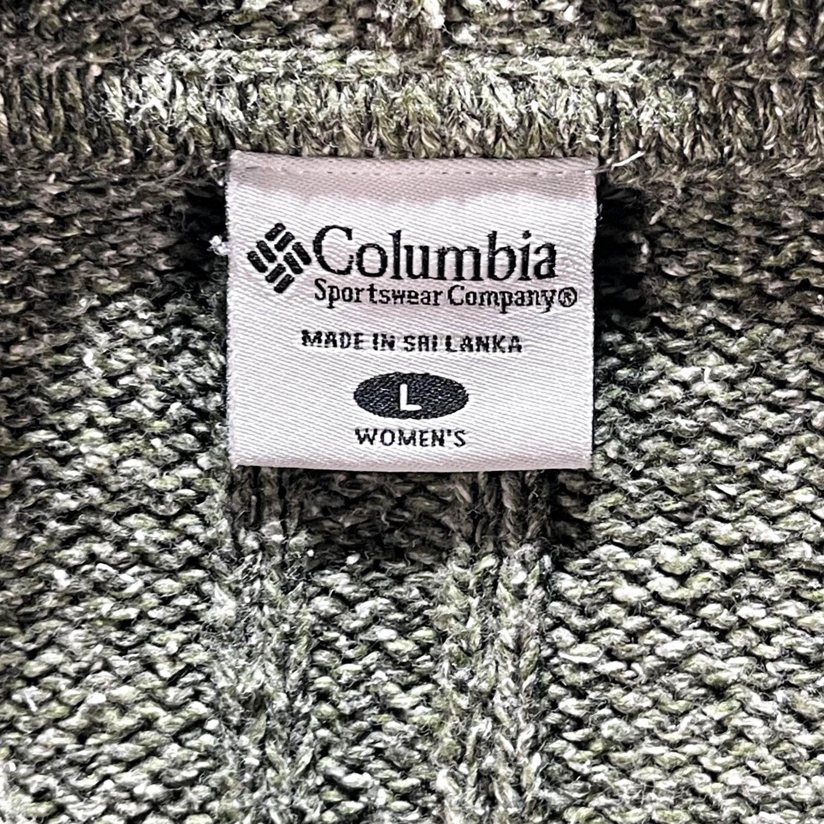 Vintage Columbia Womens Sweater Large Green Hooded Cardigan Knit Outdoors Cable Knit Size L / US 10 / IT 46 - 6 Thumbnail