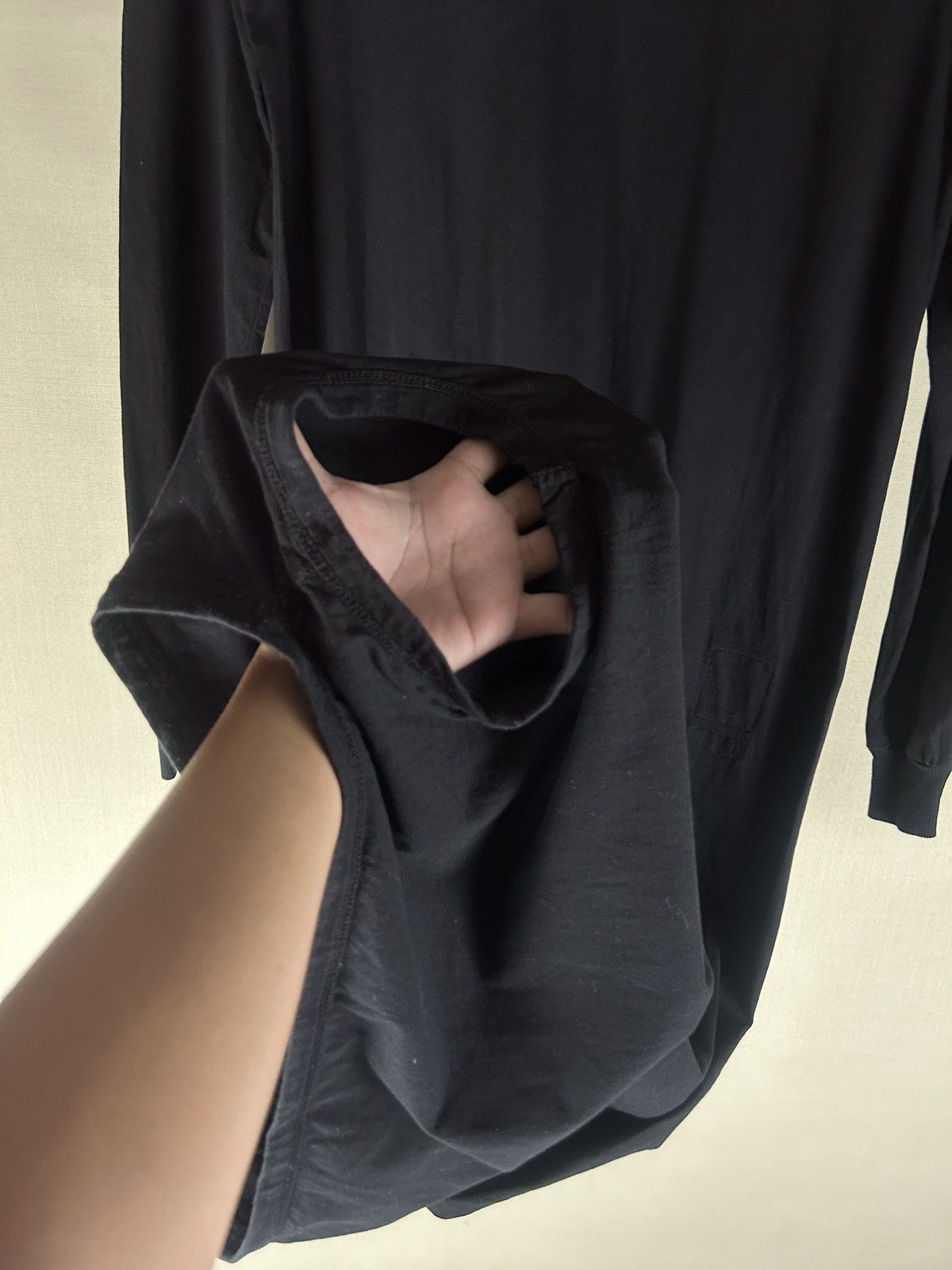 Rick Owens Drkshdw Rick Owens DRKSHDW Black Cotton Long-Sleeve Maxi Dress Size XS / US 0-2 / IT 36-38 - 5 Thumbnail