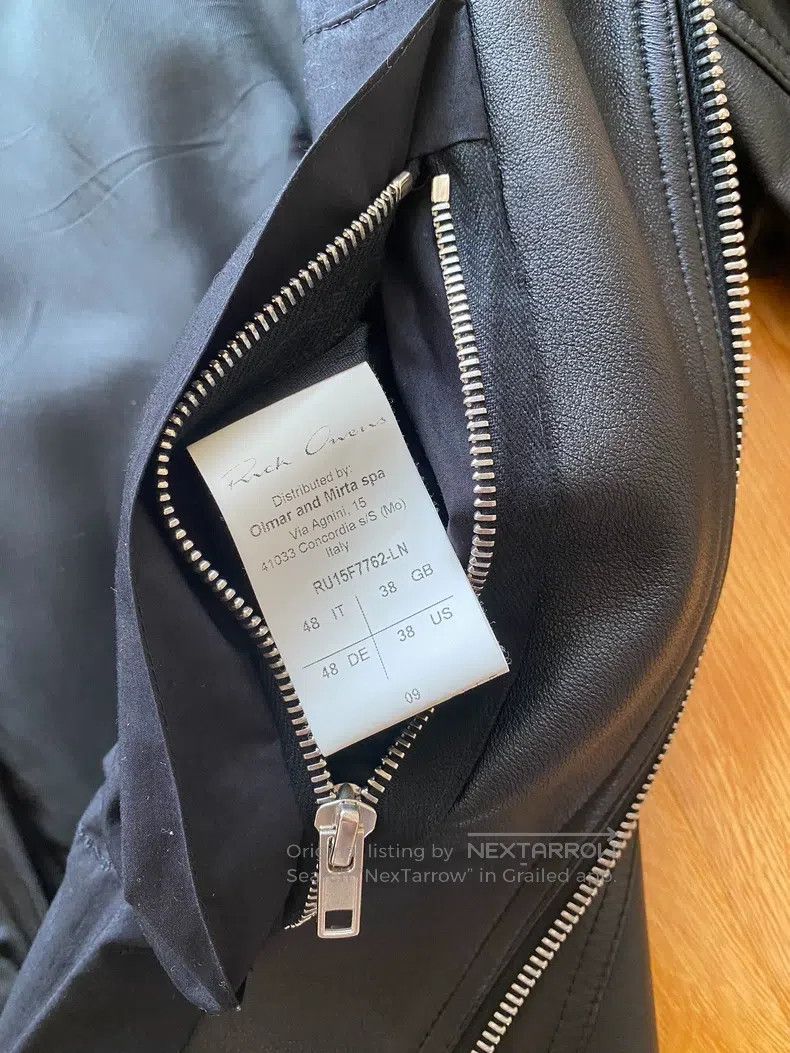 Rick Owens RICK OWENS Leather jacket Size US M / EU 48-50 / 2 - 2 Thumbnail