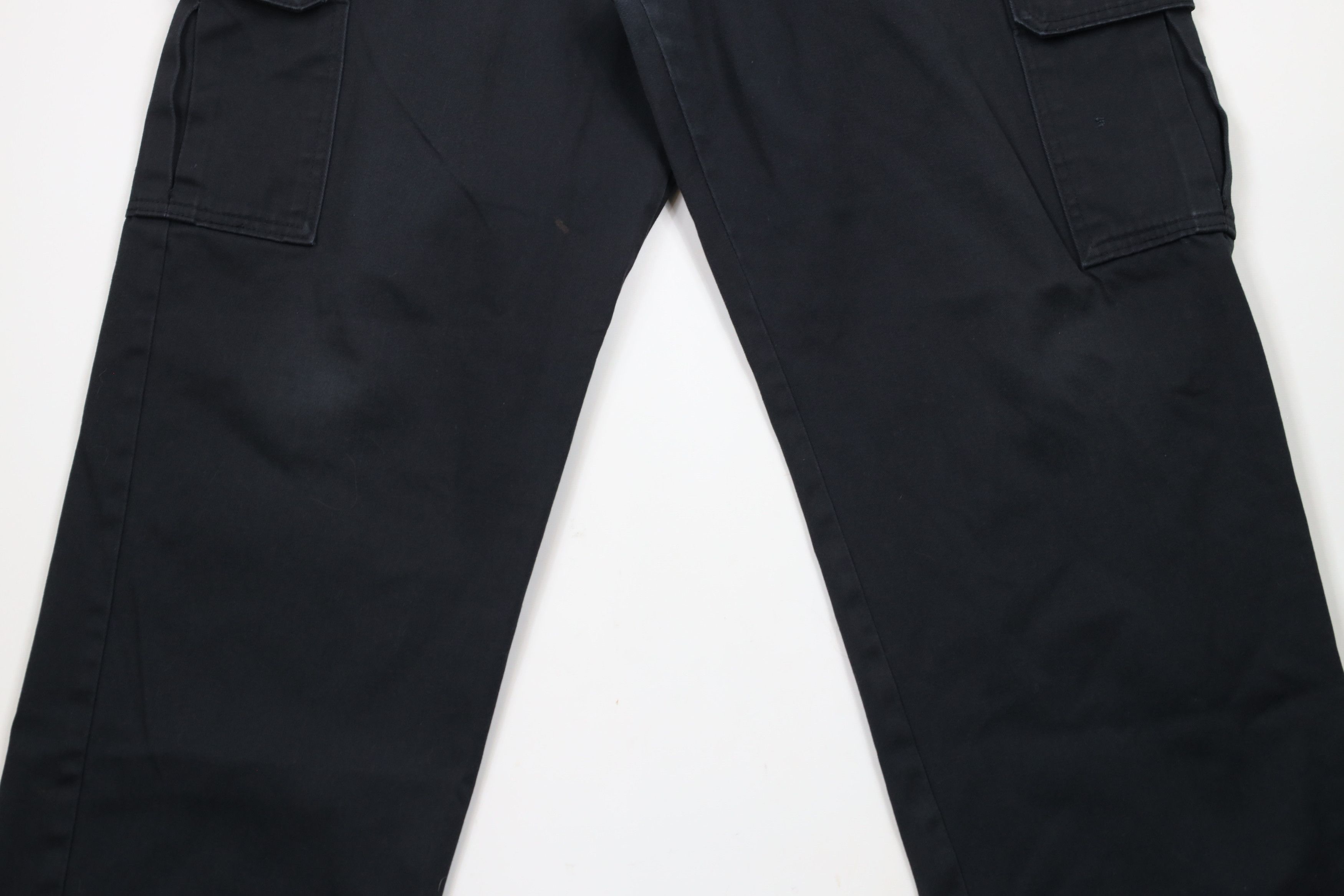 Dickies × Vintage Vintage Dickies Relaxed Straight Wide Leg Cargo Pants Black Size US 40 / EU 56 - 3 Thumbnail