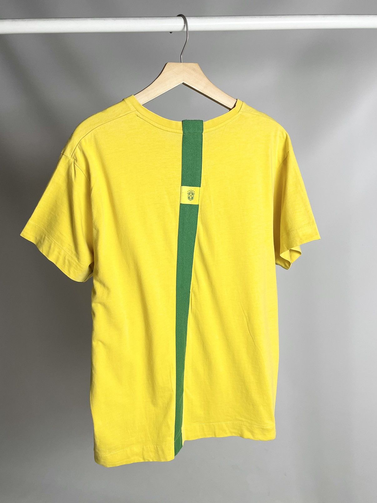 Corteiz × Nike VINTAGE 🇧🇷 Nike Brasil Football Form jersey yellow Tee Size US XL / EU 56 / 4 - 12 Thumbnail