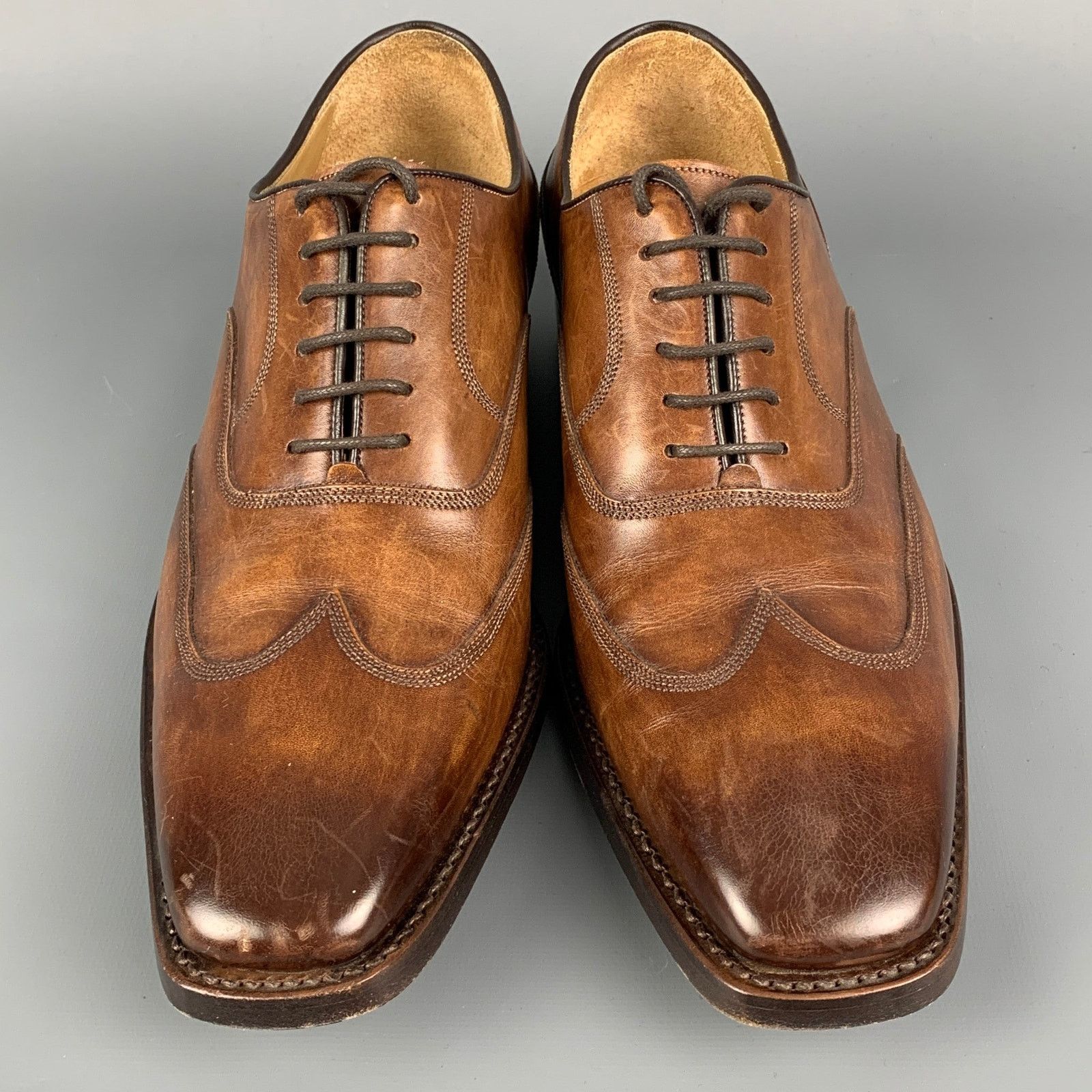 Other CALZOLERIA HARRIS x BARNEY'S NEW YORK Oxford Lace-Up Shoes Size US 7.5 / EU 40-41 - 4 Thumbnail