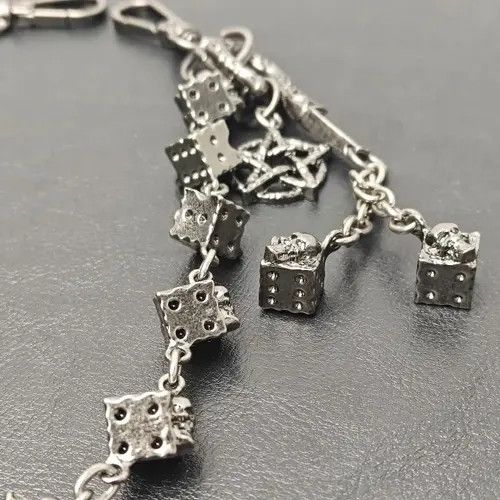 Japanese Brand 66cm Dice Skull Pant Chain Size ONE SIZE - 3 Thumbnail
