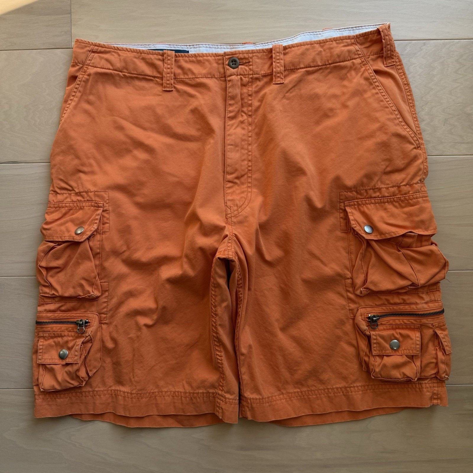 Polo Ralph Lauren × Vintage Vintage Polo Ralph Lauren Cargo Shorts 38 Orange Paratrooper Size US 38 / EU 54 - 2 Thumbnail