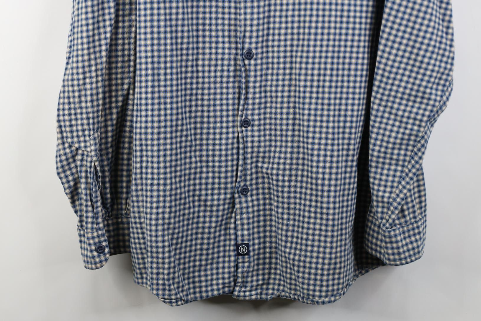 Nautica Vintage 90s Nautica Fit Flannel Collared Button Shirt Plaid Size US XL / EU 56 / 4 - 3 Thumbnail