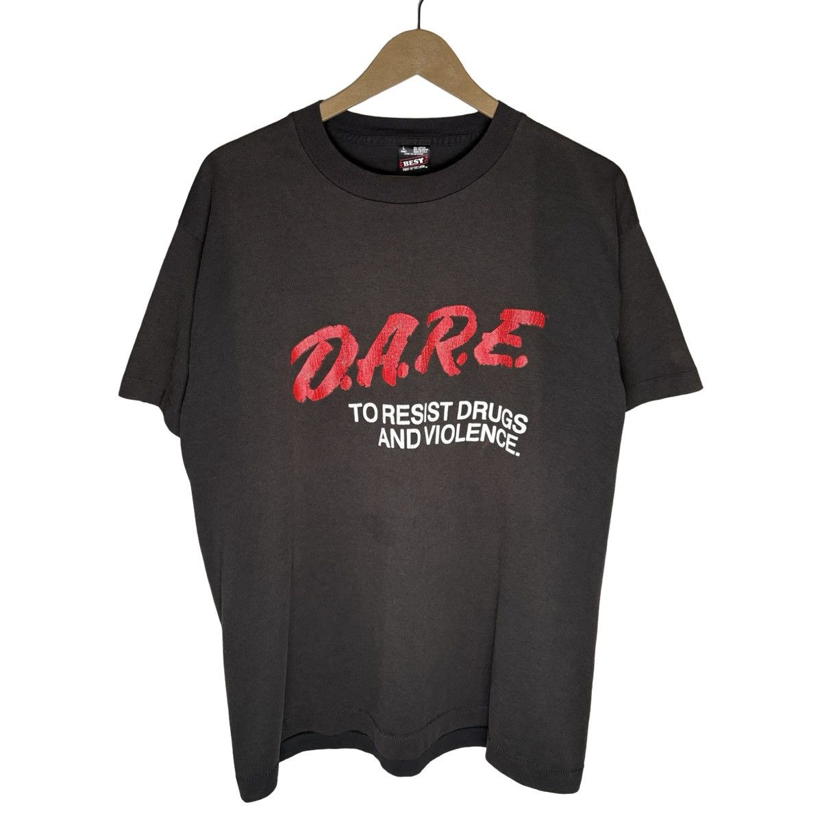 Other Vintage 80s Dare To Resist Drugs Violence Faded T Shirt L Size US L / EU 52-54 / 3 - 1 Thumbnail