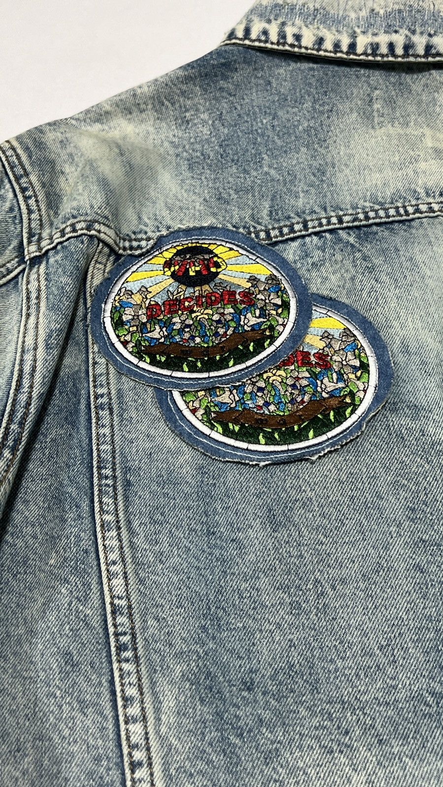 Who Decides War Who Decides War Acid Sphere Denim Jacket Size US L / EU 52-54 / 3 - 13 Thumbnail