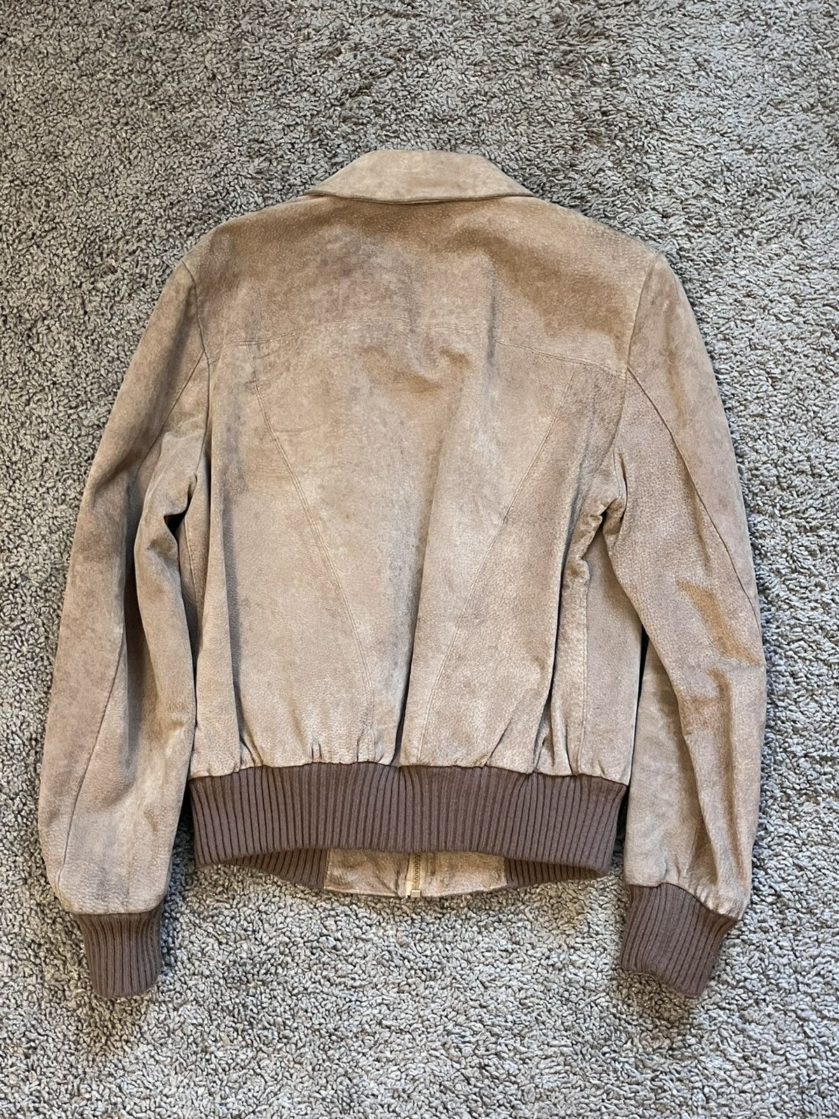 Vintage Vintage Leather Bomber Flight Jacket Faded Size US S / EU 44-46 / 1 - 7 Thumbnail