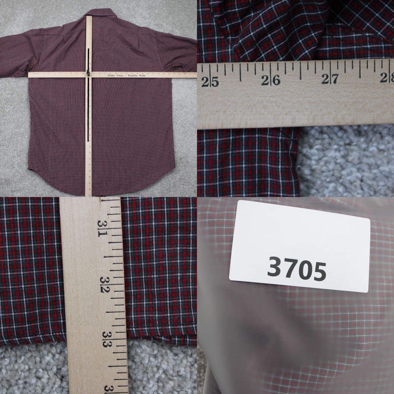 Polo Ralph Lauren Polo Ralph Lauren Bradfield Shirt Adult Large Red/Gray/White Cotton L/S Button Shirt Mens Large Red Size US L / EU 52-54 / 3 - 8 Thumbnail