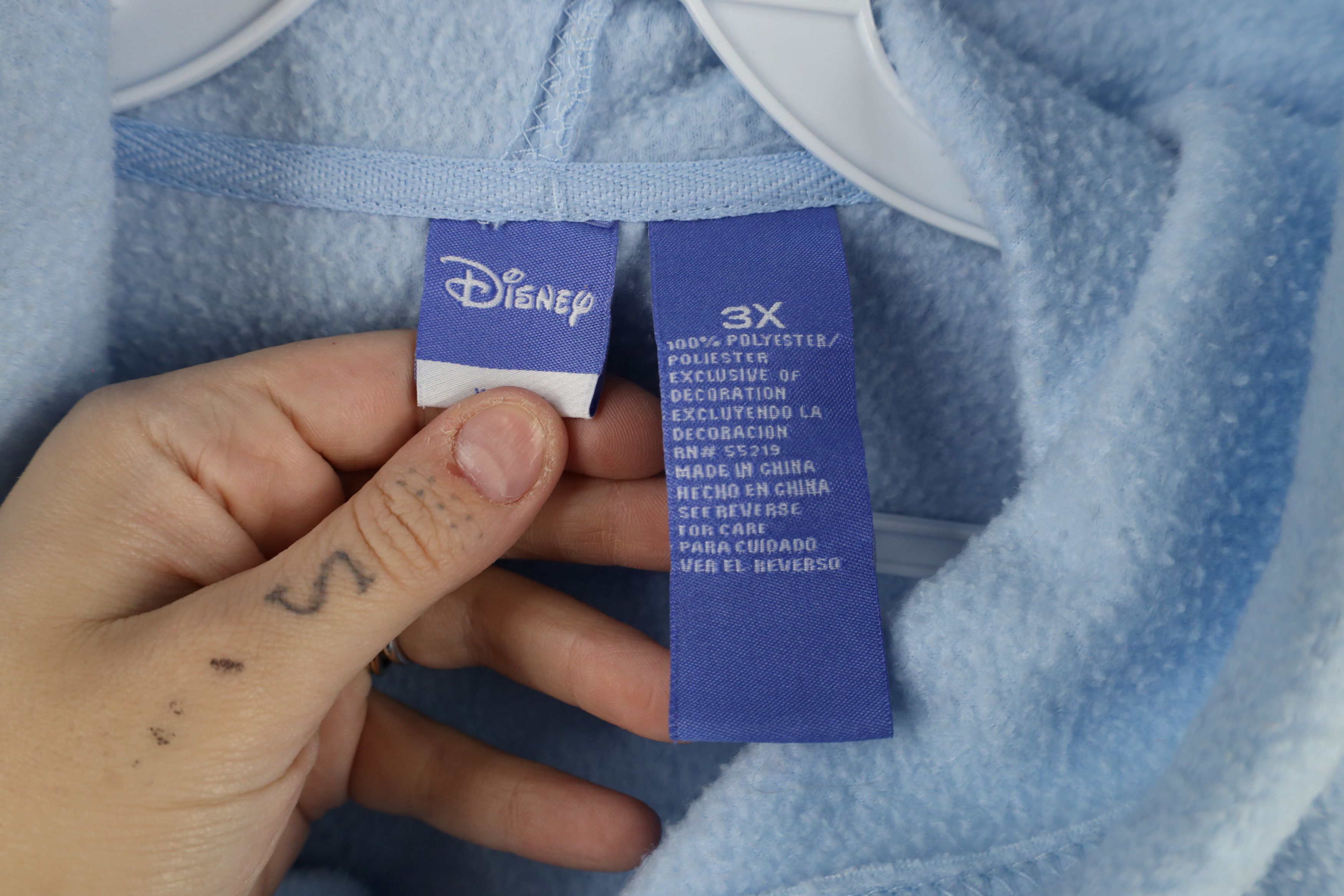 Disney × Vintage Vintage 90s Disney Winnie the Pooh Full Zip Hoodie Carolina Size 3XL / US 20-22 - 5 Thumbnail